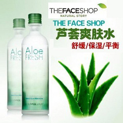 The Face Shop芦荟清新舒缓柔肤水爽肤水 补水保湿