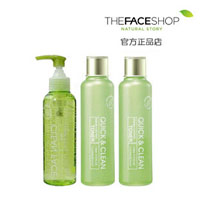 The Face Shop爽洁泡沫凝胶+调理水+乳液控油祛痘收毛孔